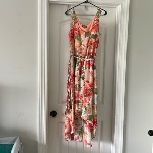 Floral  drape dress